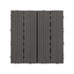 Frendorf | 30 cm x 30 cm Quadrat PVC Terrasse Fliesen Schnappinstallation Außenbodenfliesen