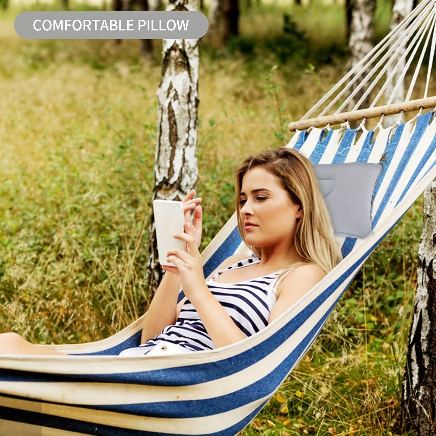 Frendorf | Aufblasbare Kissen fürs Camping und Reisen - Set von 2 weichen, tragbaren Kissen