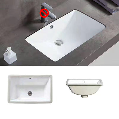 Frendorf | Modernes Unterbau Waschbecken Oval Porzellan mit Pop-Up Abfluss Waschbecken