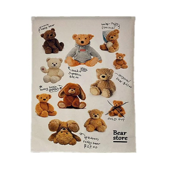 Kollektion von Teddys Wandteppich