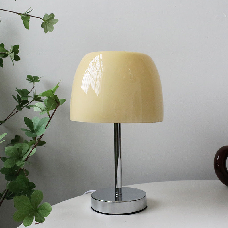 Retro Schmiedeeisen Glas Tischlampe