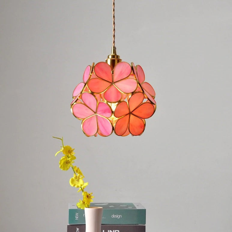 Frendorf | PetalGlow Glasblütenblatt-Pendelleuchte | Nordischer Stil | Elegantes Design für Ess- & Wohnzimmer