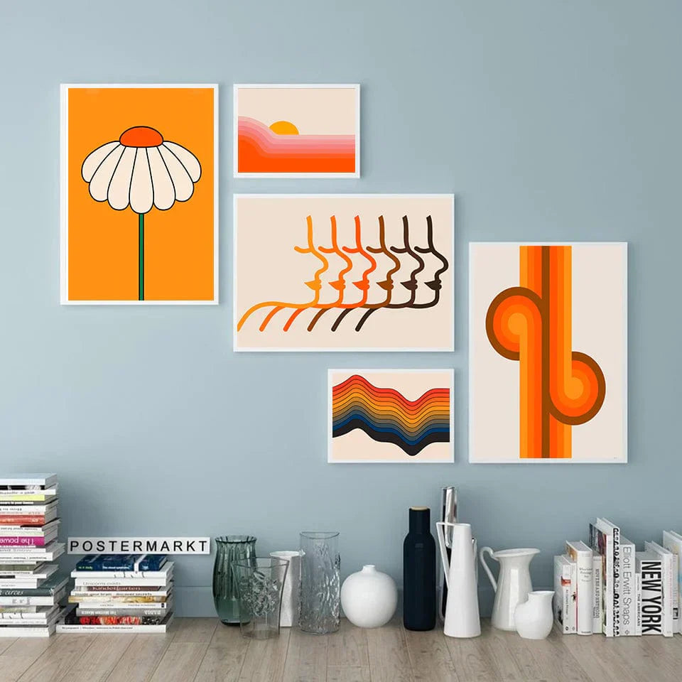 Frendorf | 70er Retro Poster Leinwand Wandkunst