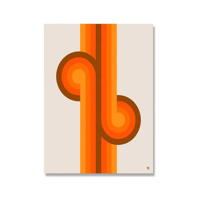 Frendorf | 70er Retro Poster Leinwand Wandkunst