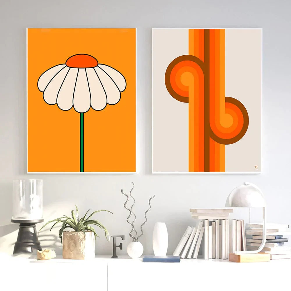 Frendorf | 70er Retro Poster Leinwand Wandkunst