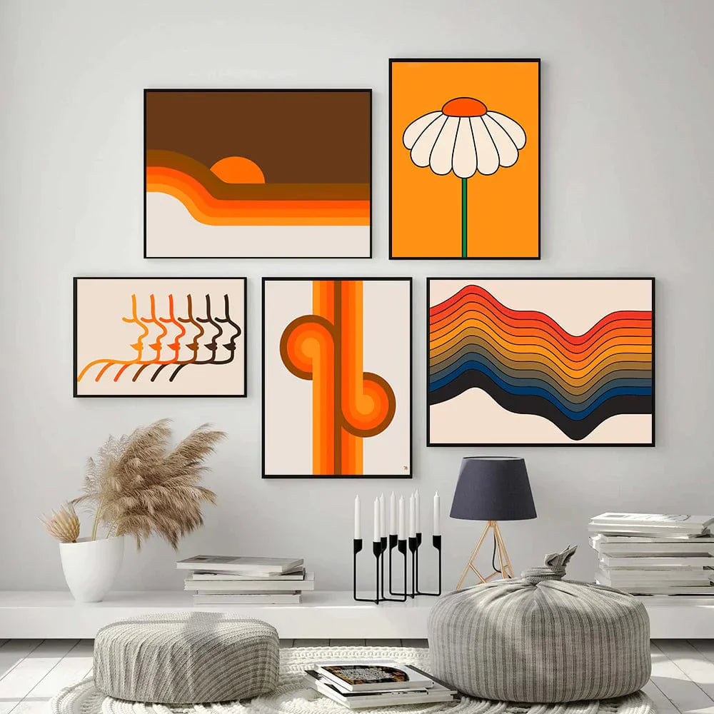 Frendorf | 70er Retro Poster Leinwand Wandkunst