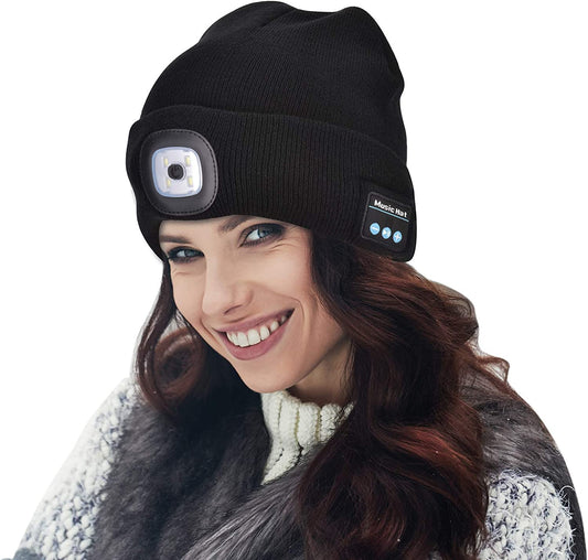 Frendorf | Bluetooth Beanie Mütze Licht Drahtlose Kopfhörer