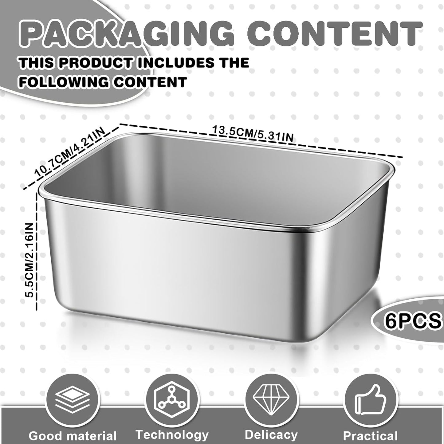 Frendorf | Aufbewahrungsbox Lebensmittelaufbewahrungsboxen Backofen Gefrierschrank Geschirrspüler sicher BPA-frei 6er-Pack