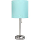 Stick Charging Outlet - Tischlampe mit Stofflampenschirm und Ladefunktion