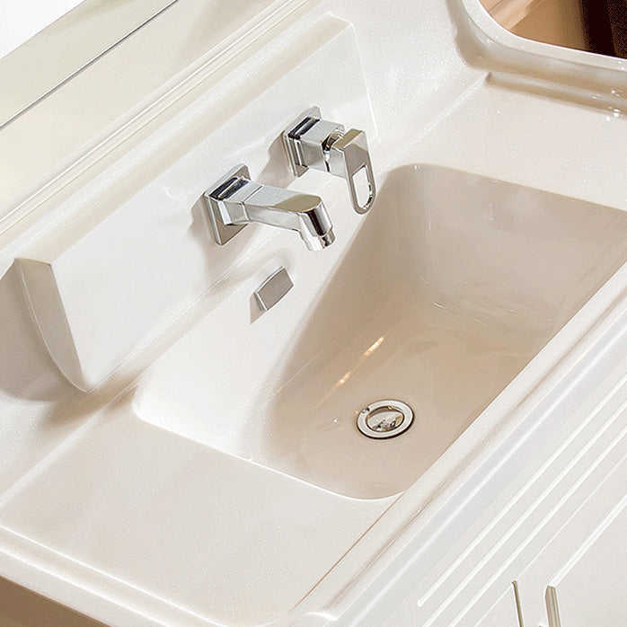 Frendorf | Wandmontierter Wasserhahn Messinghebelgriff Badezimmer Wasserhahn Handbrause