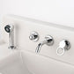 Frendorf | Wandmontierter Wasserhahn Messinghebelgriff Badezimmer Wasserhahn Handbrause