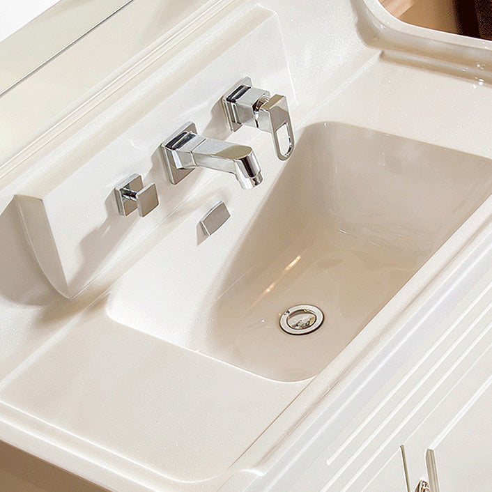Frendorf | Wandmontierter Wasserhahn Messinghebelgriff Badezimmer Wasserhahn Handbrause