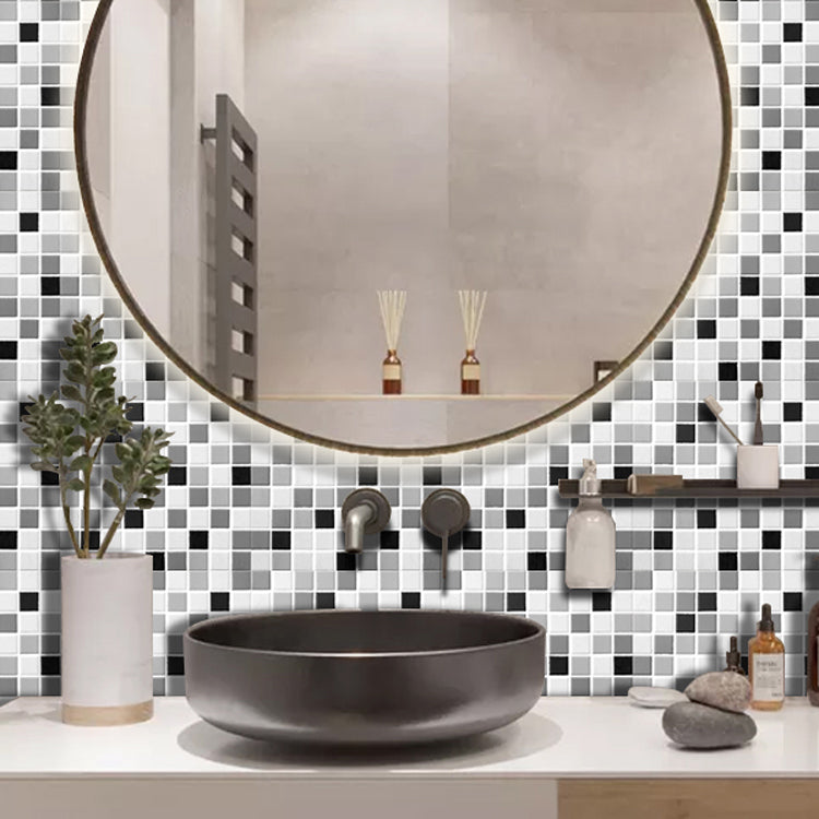 Frendorf | PVC Peel & Stick Mosaikfliese Quadratische Form Mosaikfliesen Tapete