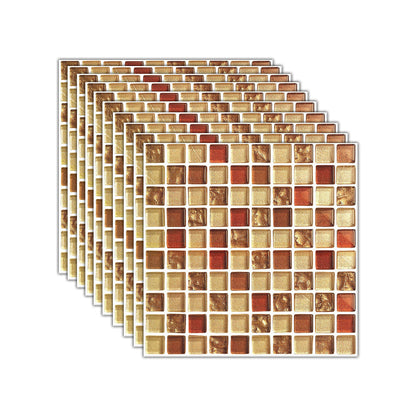 Frendorf | Mosaikfliesen-Tapete PVC Wasserdicht Abziehen und Kleben Wandfliese mit quadratischer Form