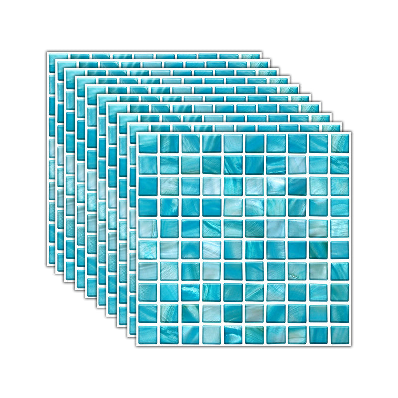 Frendorf | Mosaikfliesen-Tapete PVC Wasserdicht Abziehen und Kleben Wandfliese mit quadratischer Form