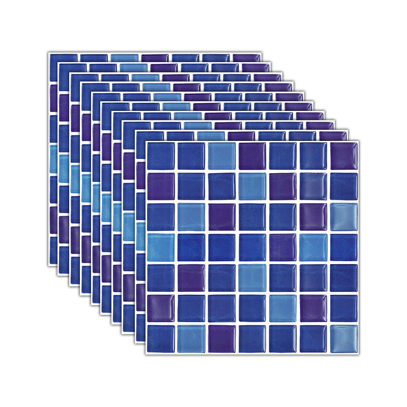 Frendorf | Mosaikfliesen-Tapete PVC Wasserdicht Abziehen und Kleben Wandfliese mit quadratischer Form