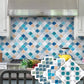 Frendorf | Kunststoff Peel & Stick Mosaikfliesen Wasserdichte Mosaikfliesen Tapete