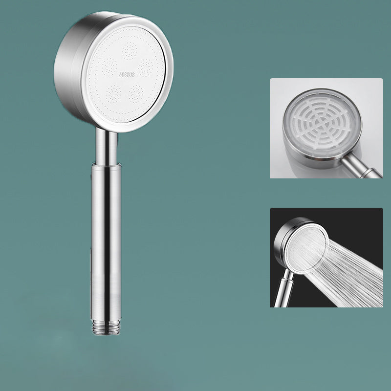 Frendorf | Moderner Duschkopf Edelstahl Rund Metall Handheld Duschkopf