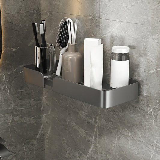 Frendorf | 3-teiliges modernes Badezimmer-Hardware-Set Aluminium Badregal in Grau