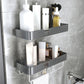 Frendorf | 3-teiliges modernes Badezimmer-Hardware-Set Aluminium Badregal in Grau