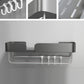 Frendorf | 3-teiliges modernes Badezimmer-Hardware-Set Aluminium Badregal in Grau