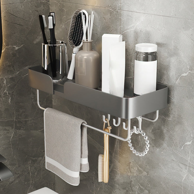 Frendorf | 3-teiliges modernes Badezimmer-Hardware-Set Aluminium Badregal in Grau