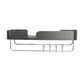 Frendorf | 3-teiliges modernes Badezimmer-Hardware-Set Aluminium Badregal in Grau
