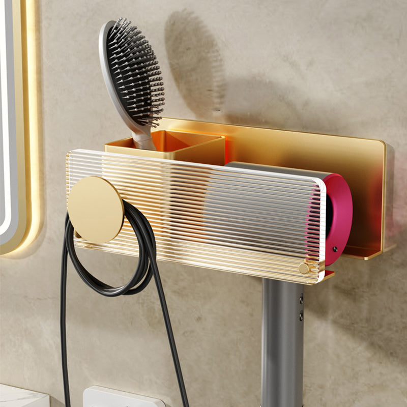 Frendorf | Modernes Badezimmerzubehörset aus Goldmetall und Acryl Badezubehörset