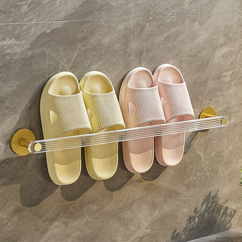 Frendorf | Modernes Badezimmerzubehörset aus Goldmetall und Acryl Badezubehörset