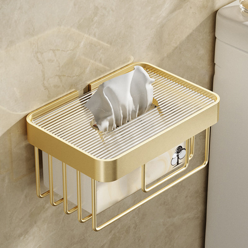 Frendorf | Modernes Badezimmerzubehörset aus Goldmetall und Acryl Badezubehörset