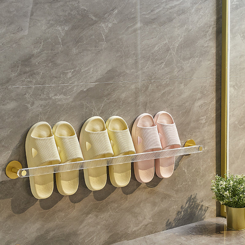 Frendorf | Modernes Badezimmerzubehörset aus Goldmetall und Acryl Badezubehörset