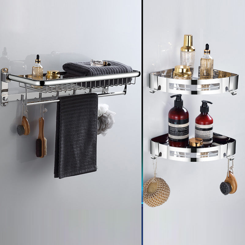 Frendorf | Modernes Badezimmerzubehör Hardware Set Silber Badezimmer Hardware