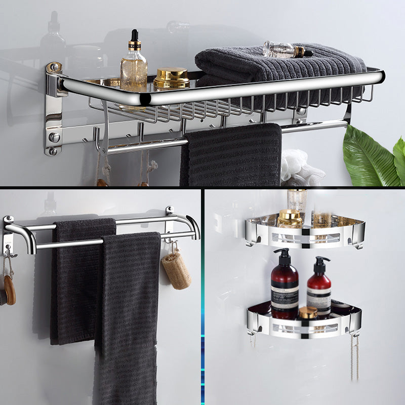 Frendorf | Modernes Badezimmerzubehör Hardware Set Silber Badezimmer Hardware