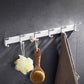 Frendorf | Zeitgenössisches silbernes Metall-Badezimmerzubehör-Set mit Handtuchhalter