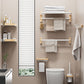 Frendorf | Weißes Metall- und Massivholz-Badezimmer-Zubehör-Hardware-Set