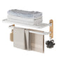 Frendorf | Weißes Metall- und Massivholz-Badezimmer-Zubehör-Hardware-Set