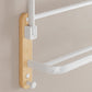 Frendorf | Weißes Metall- und Massivholz-Badezimmer-Zubehör-Hardware-Set
