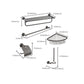 Frendorf | Graue Zubehör Hardware Set Modernes Badezimmer Zubehör Hardware Set