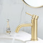 Frendorf | Deck Mounted Roman Tub Faucet Low Arc Tub Faucet Set in Gold
