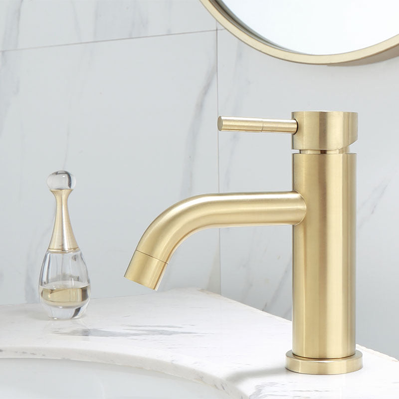 Frendorf | Deck Mounted Roman Tub Faucet Low Arc Tub Faucet Set in Gold