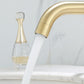 Frendorf | Deck Mounted Roman Tub Faucet Low Arc Tub Faucet Set in Gold