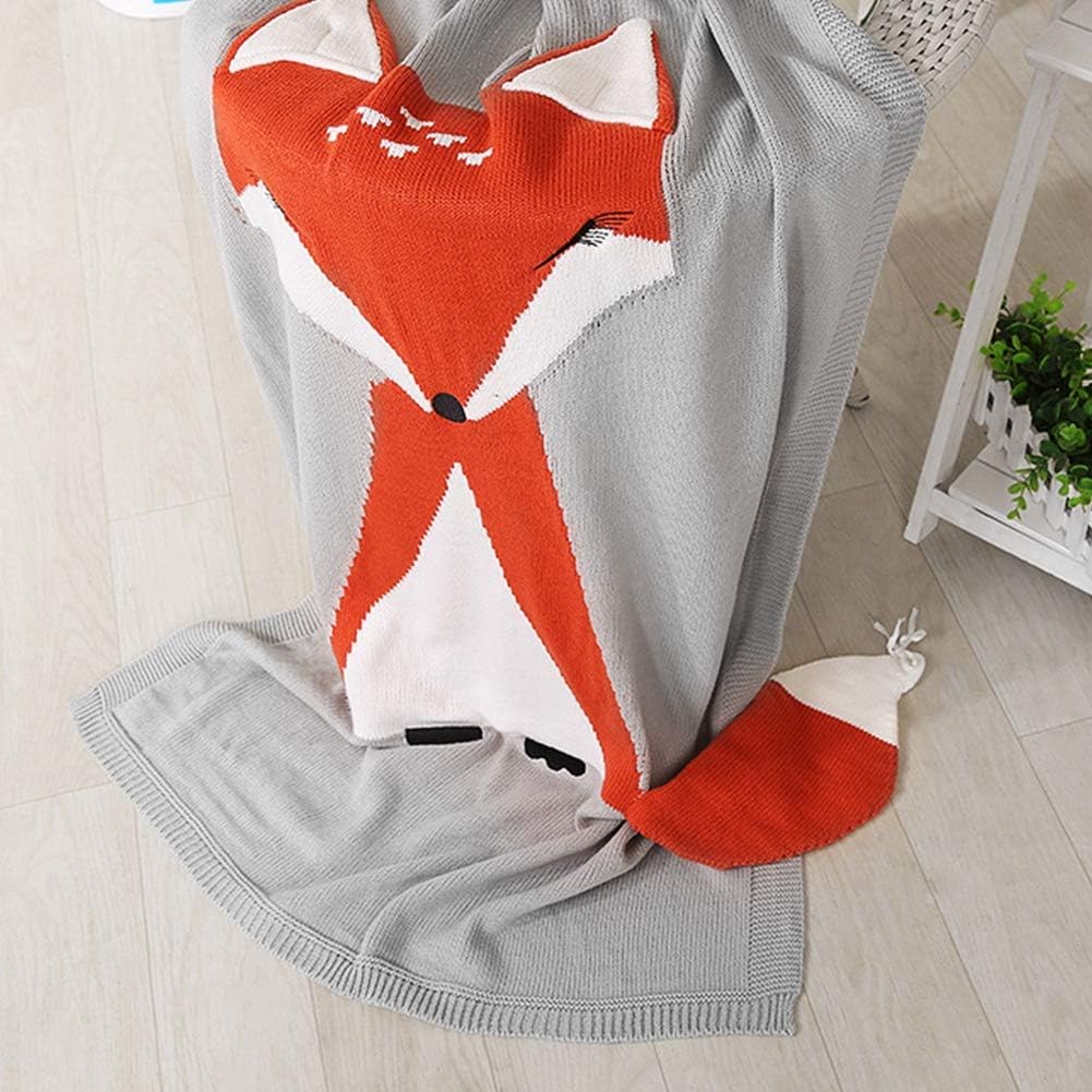 Frendorf | Baby Strickdecke mit Tiermotiv – Kuscheldecke mit 3D-Design für Kinder