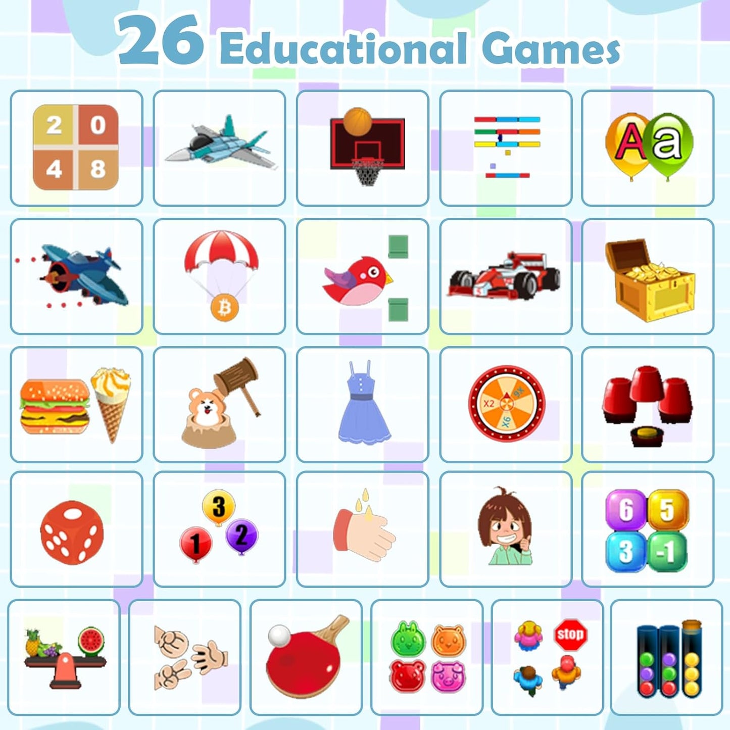 Frendorf | Intelligente Uhr für Kinder | 26 Puzzle-Spiele, Touchscreen, HD-Kamera und Wecker | Spielzeug für 4-12 Jahre