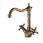 Frendorf | Deck Mounted Copper Roman Tub Faucet Double Handles Roman Tub Faucet Set