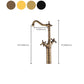 Frendorf | Deck Mounted Copper Roman Tub Faucet Double Handles Roman Tub Faucet Set