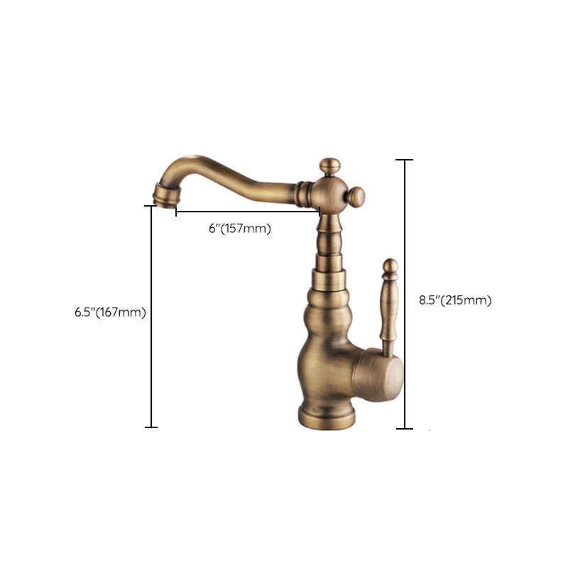 Frendorf | Deck Mounted Copper Roman Tub Faucet Double Handles Roman Tub Faucet Set