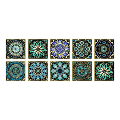 Frendorf | PVC Peel & Stick Mosaikfliese Quadrat Mosaikfliesen Tapete mit wasserdicht