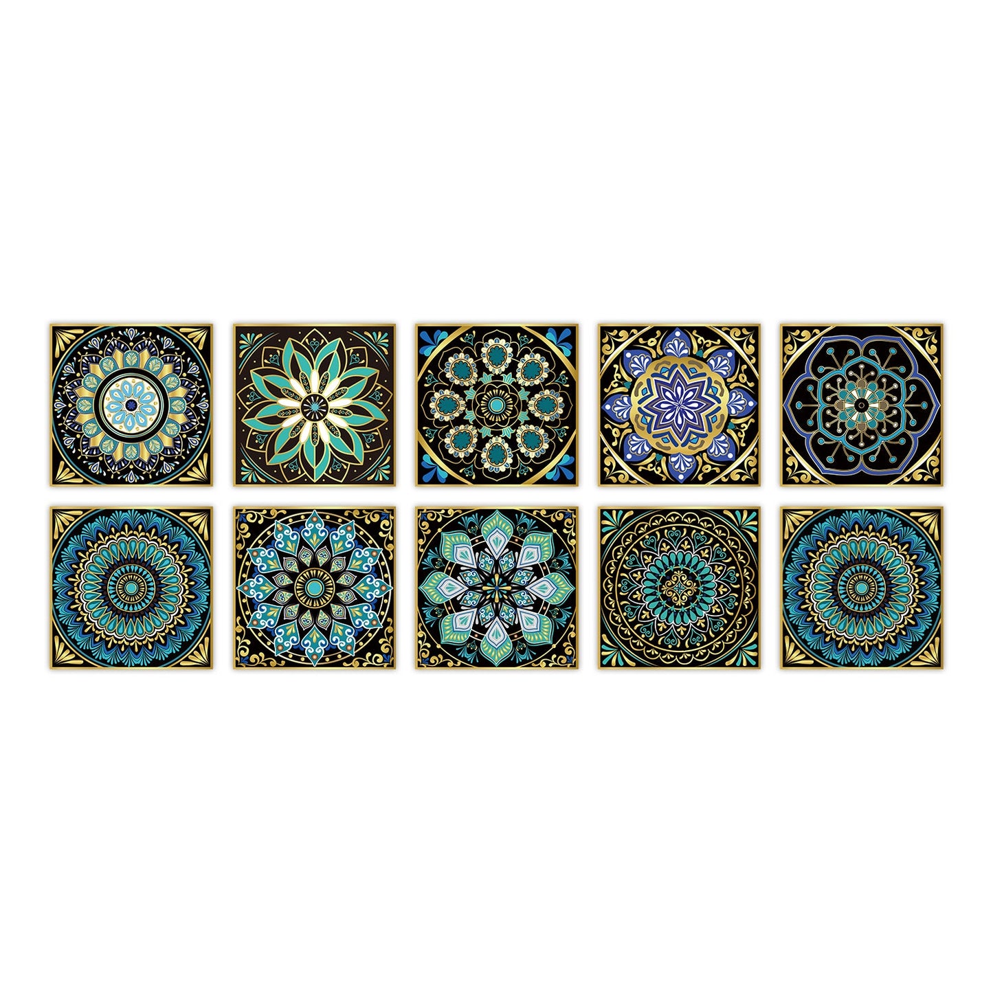 Frendorf | PVC Peel & Stick Mosaikfliese Quadrat Mosaikfliesen Tapete mit wasserdicht
