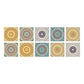 Frendorf | PVC Peel & Stick Mosaikfliese Quadrat Mosaikfliesen Tapete mit wasserdicht