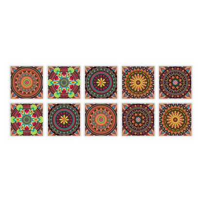 Frendorf | PVC Peel & Stick Mosaikfliese Quadrat Mosaikfliesen Tapete mit wasserdicht